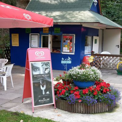 Ein Kiosk für den süßen Snack zwischendurch - Mini-Golf in Lübeck
